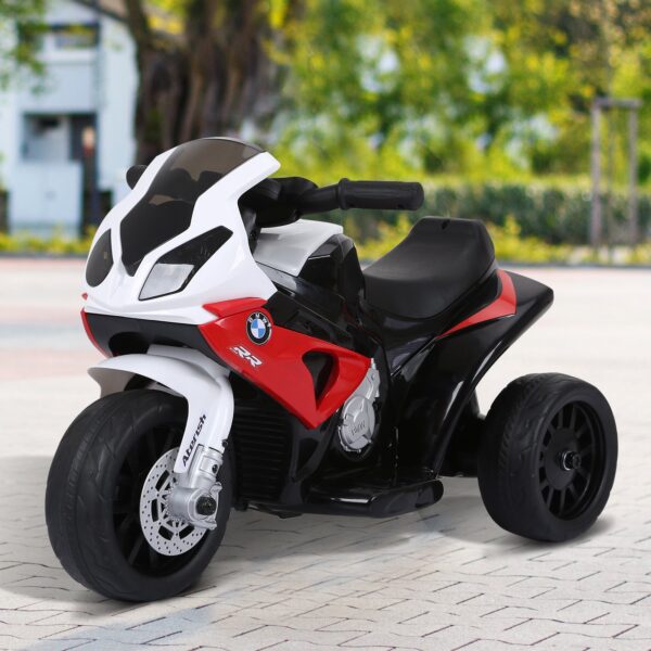 Moto Elettrica per Bambini con Licenza BMW Max 20kg - Batteria 6V Bianco e Rosso