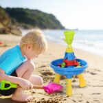 Tavolo attività Bambini con 21 Accessori Set Giocattoli Spiaggia Esterni Materiale PP Certificato