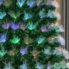 Albero di Natale Artificiale 180cm in PVC Fibre Ottiche Foltissimo