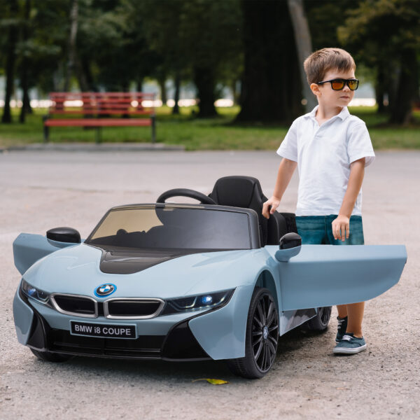 Macchinina Elettrica BMW per Bambini 3-8 anni con Telecomando Luci e Lettore MP3 Blu